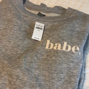NEW WITH TAGS babe crewneck from American Eagle
